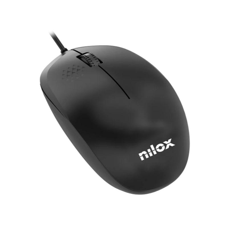 NILOX Ratón MOUSB1012 1200 dpi USB
