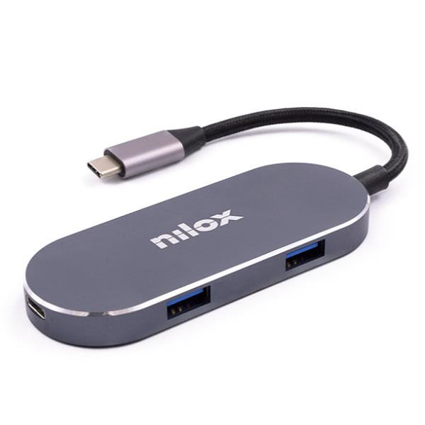 Nilox tipo c a 3 x usb 3.0 1 x hdmi 1 x usb tipo c