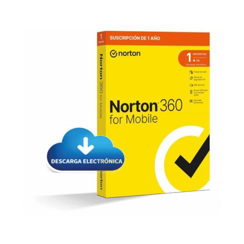 NORTON 360 MOBILE ES 1L 1A ESD