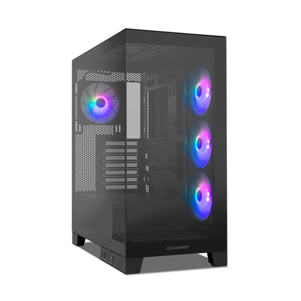 Nox hummer glock atx argb crital templado negro