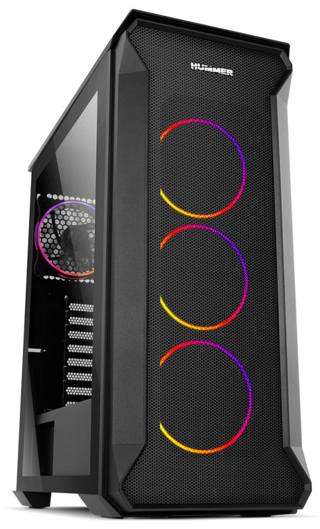 Nox hummer quantum atx 1 x usb 3.0 2 x usb 2.0 negro argb