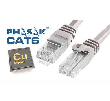 Phasak Cat. 6 Cu 1 m. gris