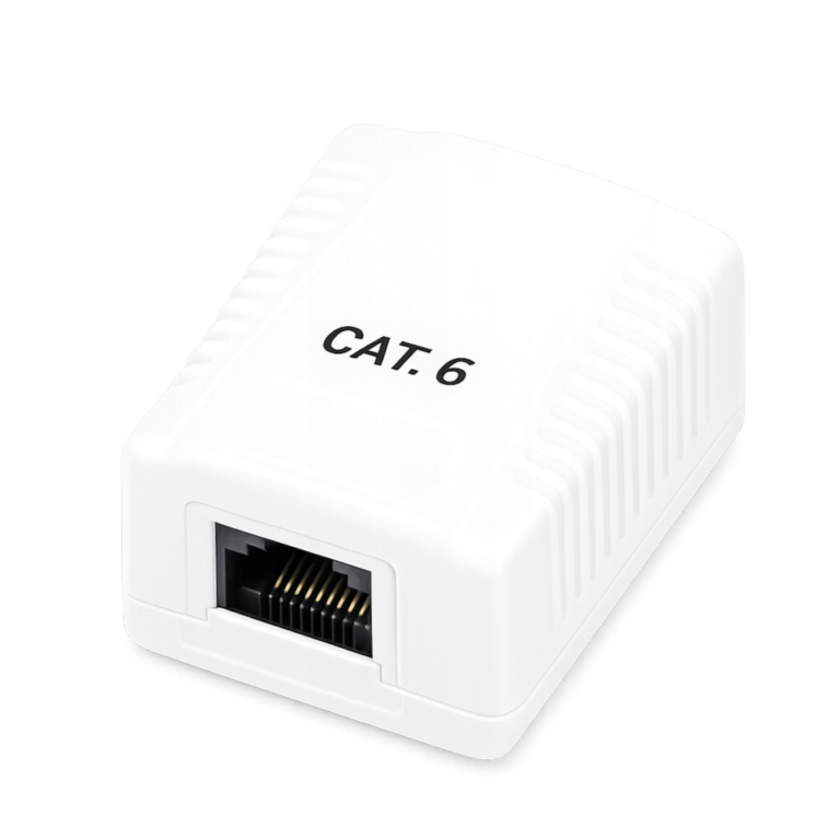 Phasak cat 6 utp caja 1 puerto hembra rj45