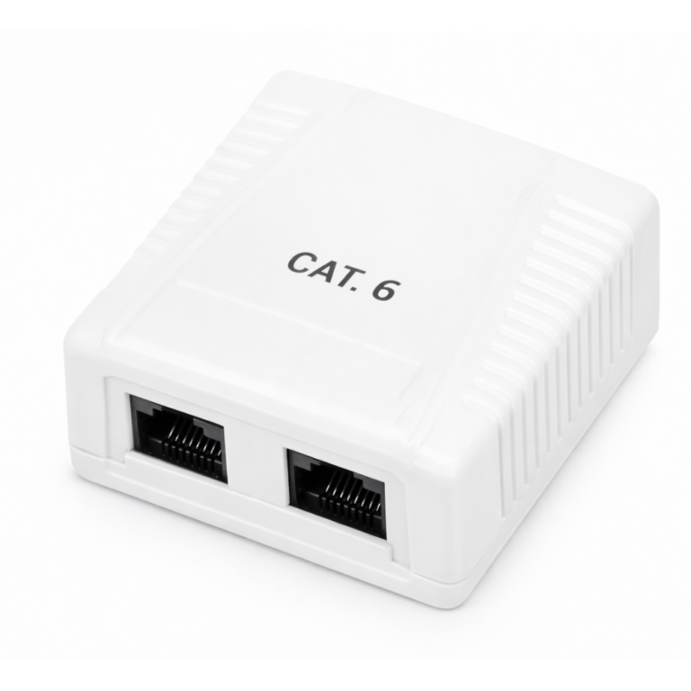 Phasak cat 6 utp caja 2 puertos hembra rj45