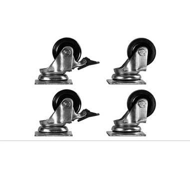 Phasak - Kit de 4 ruedas para rack 2 con freno