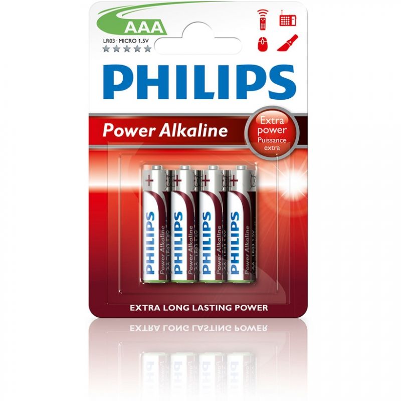 PHILIPS LR03P4B 10 1.5V Alcalinas