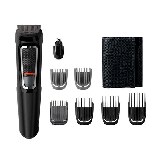 Philips multigroom mg3730 - 15 6peines - 60m autonomia - 8 en 1 - funda