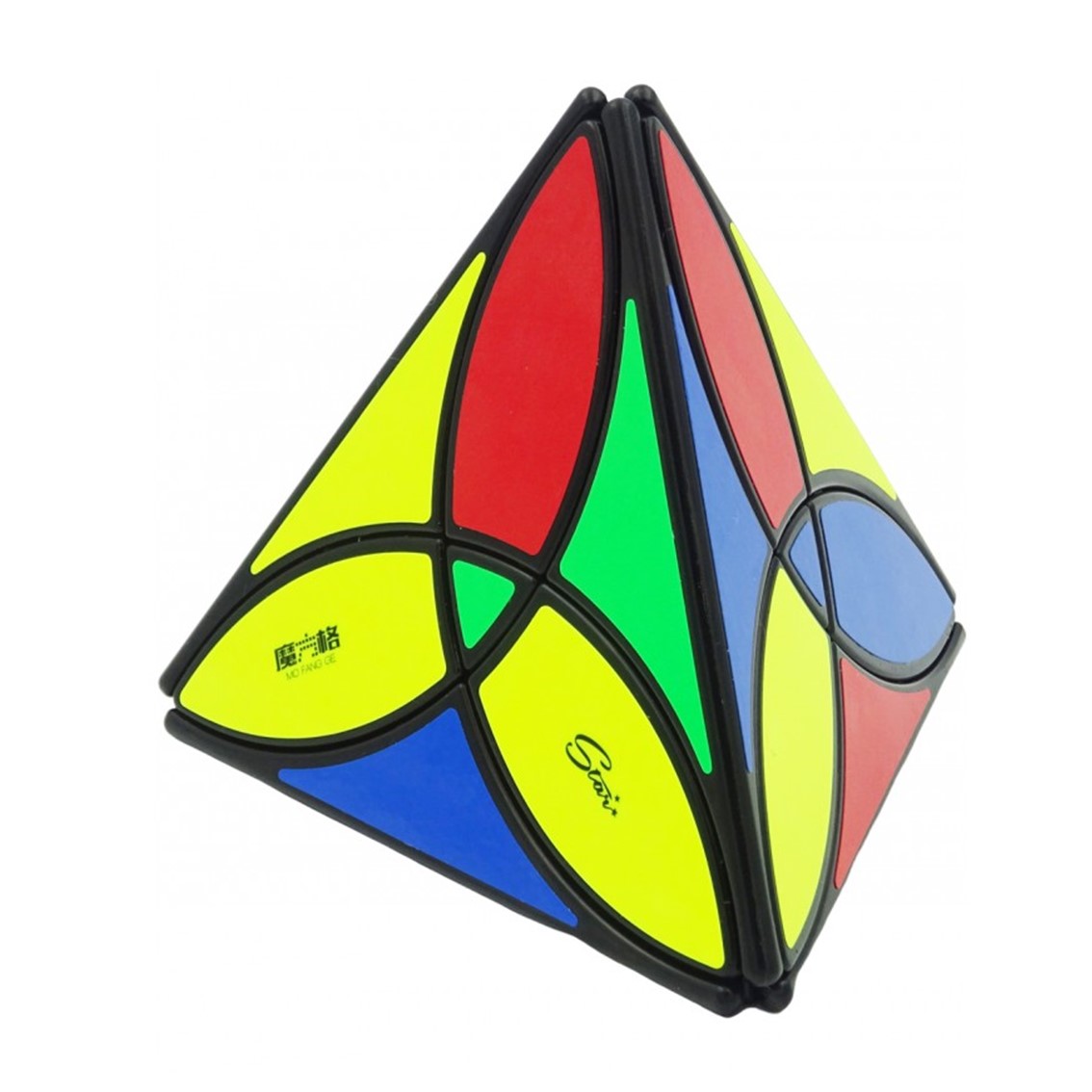Qiyi clover pyraminx negro