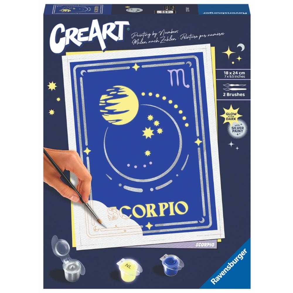 Ravensburger creart serie trend d zodiac: escorpio