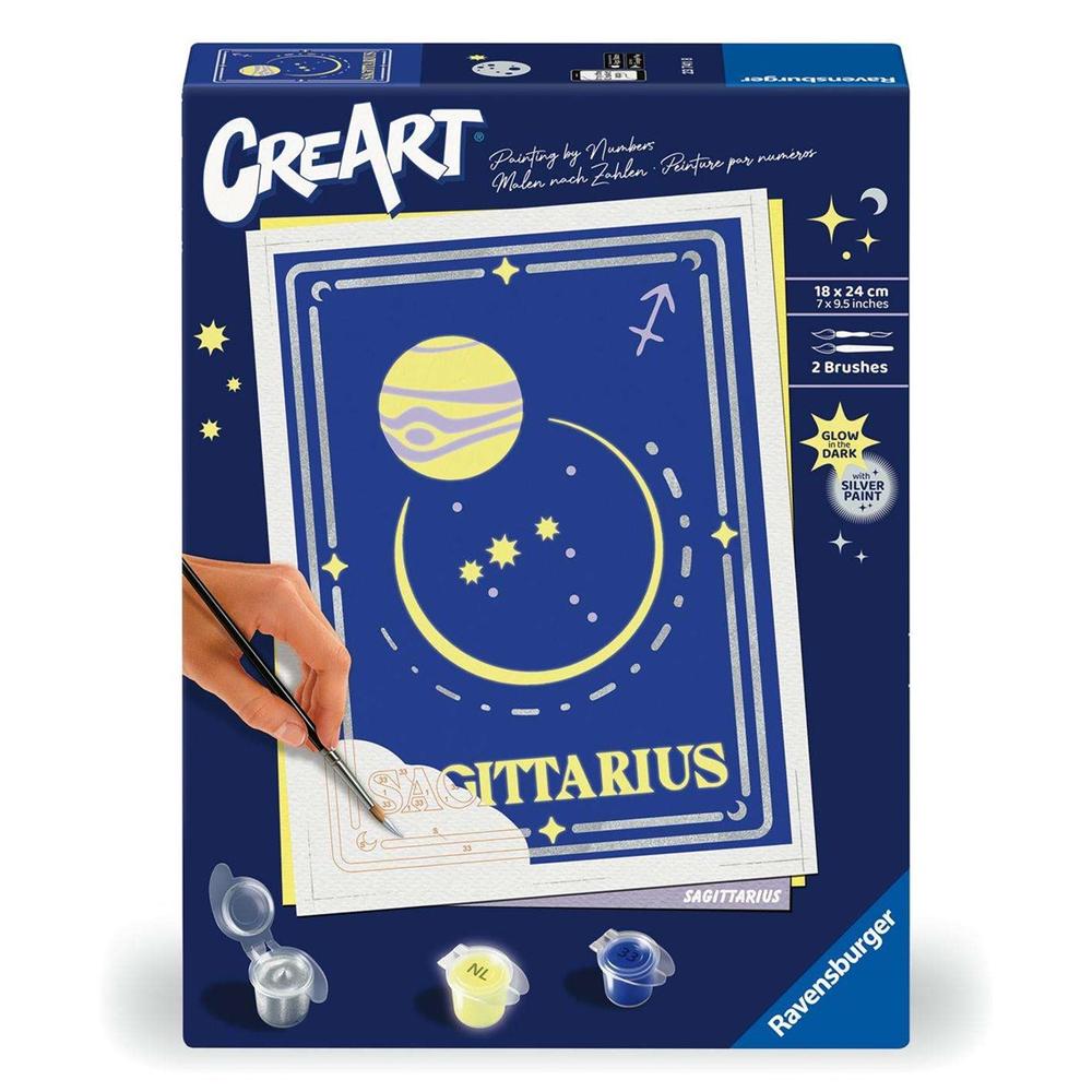 Ravensburger creart serie trend d zodiac: sagitario
