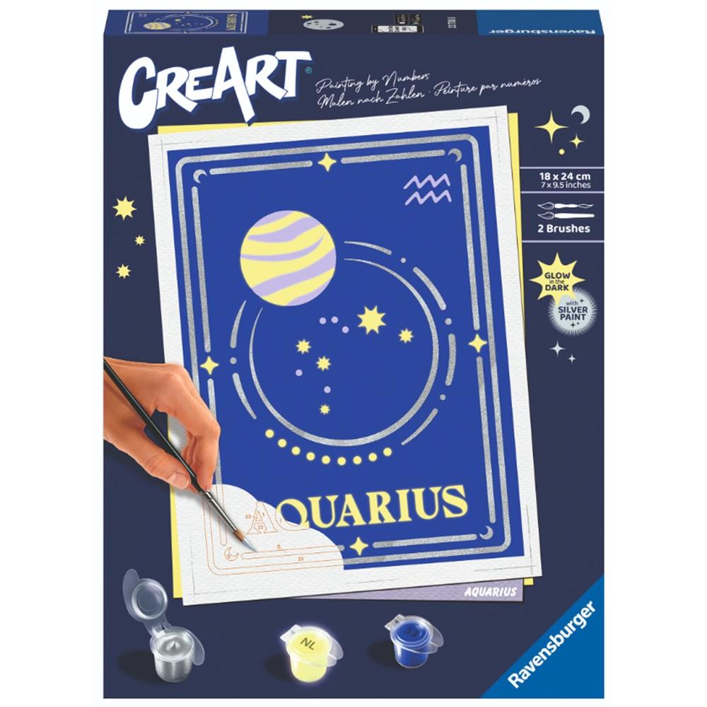 Ravensburger creart serie trend d zodiac: acuario