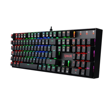 Redragon - MITRA Teclado Mecánico Gaming Switch Rojo RGB Español Negro REACONDICIONADO