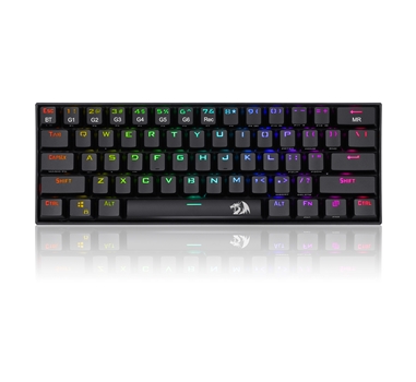Redragon - DRACONIC Teclado Mecánico Gaming RGB Negro - Layout USA REACONDICIONADO