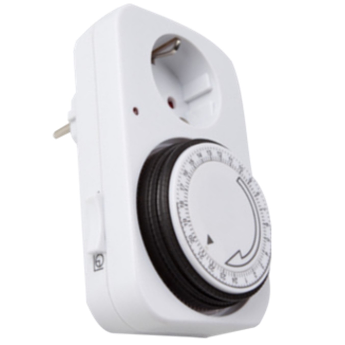 Silver electronic analógico - 24 horas - 3600w - 250v - 16a - 50hz - ip 20 - ajustable 15 minutos - 24h negro