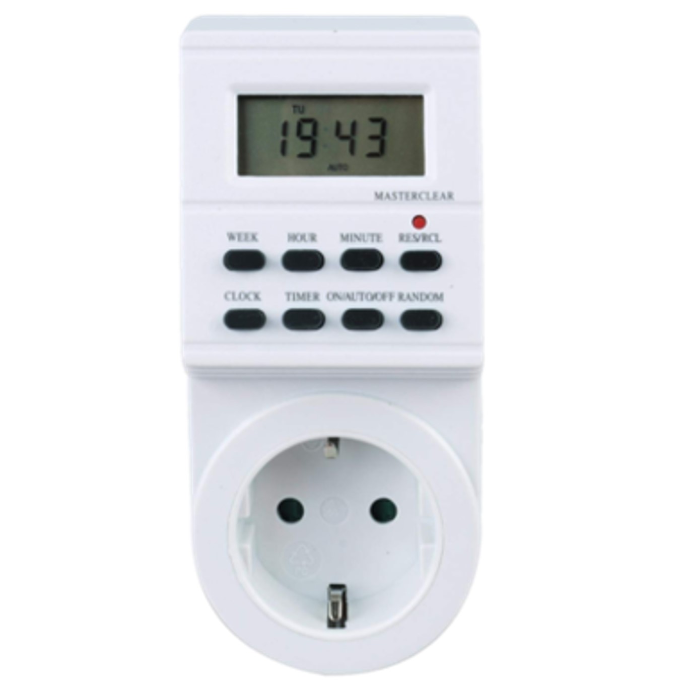 Silver electronic digital - semanal - 3600w - 250v - 16a - 50hz - ip 20 - ajustable multifuncion