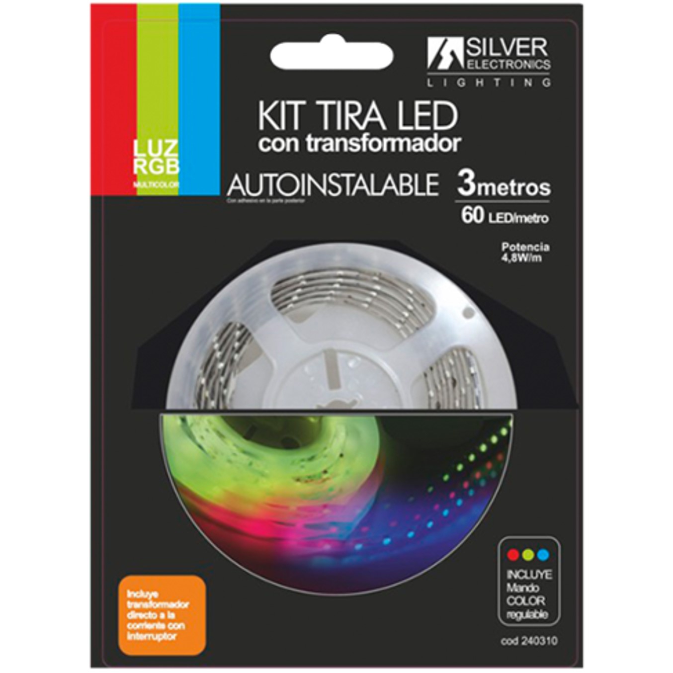Silver electronics 540 lm - m - 3m - 12v - 7.2w - m - rgb
