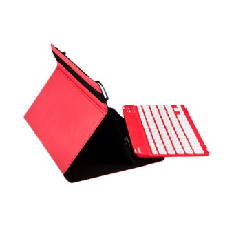 Silver ht para tablet 9 - 10 pulgadas + teclado bluetooth rojo