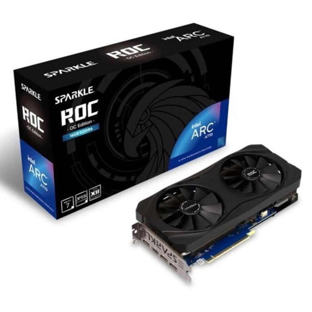 Sparkle intel arc a770 roc oc 16gb gddr6 - 3x dp - 1x hdmi pci express 4.0