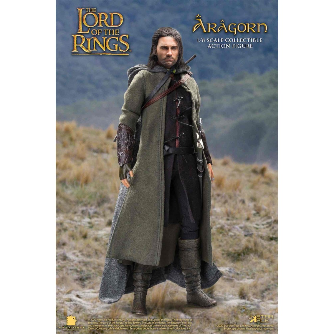 Star ace el señor de los anillos aragorn 2.0 version especial real master serie 22.5 cm