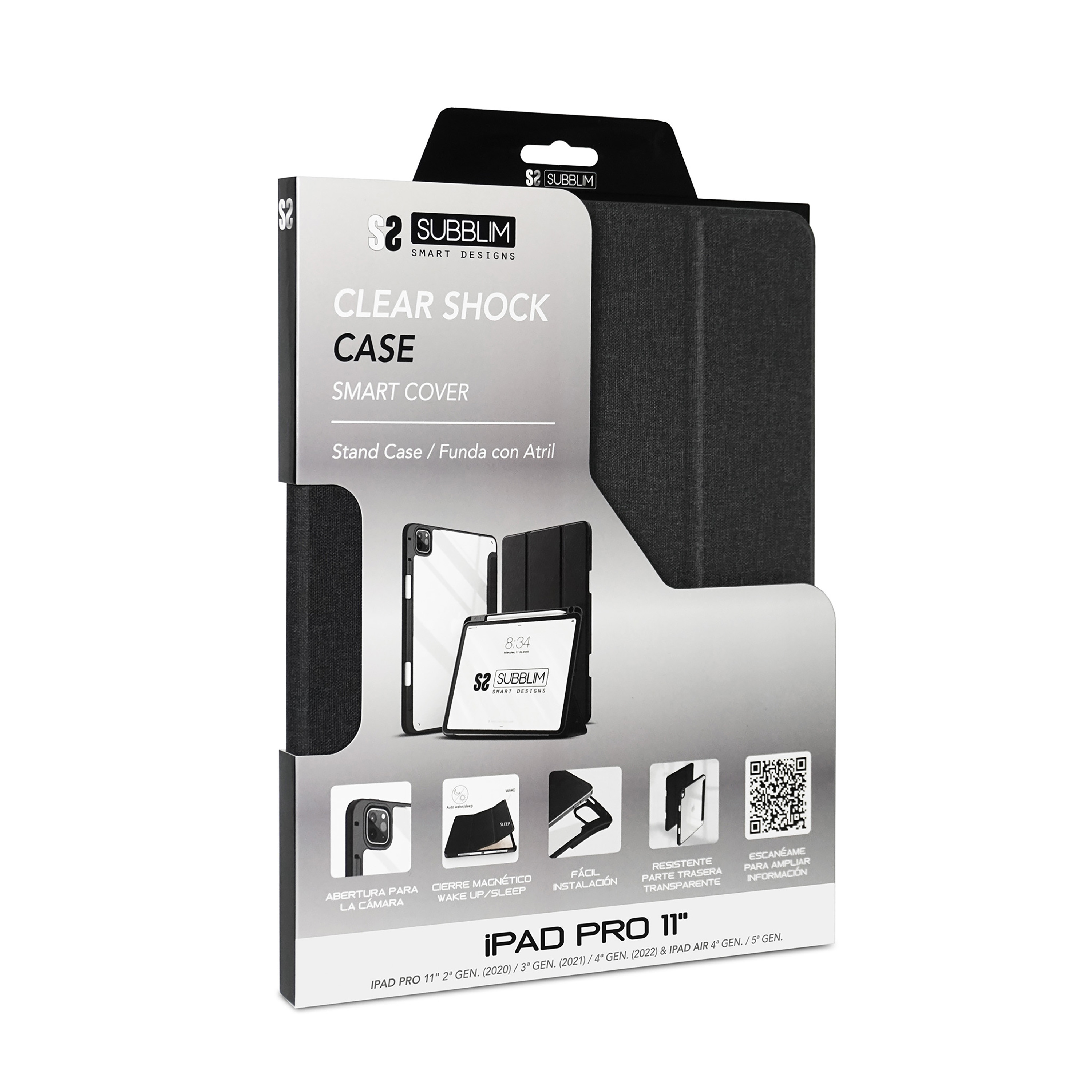 Subblim shock case para apple ipad pro 11 pulgadas negro