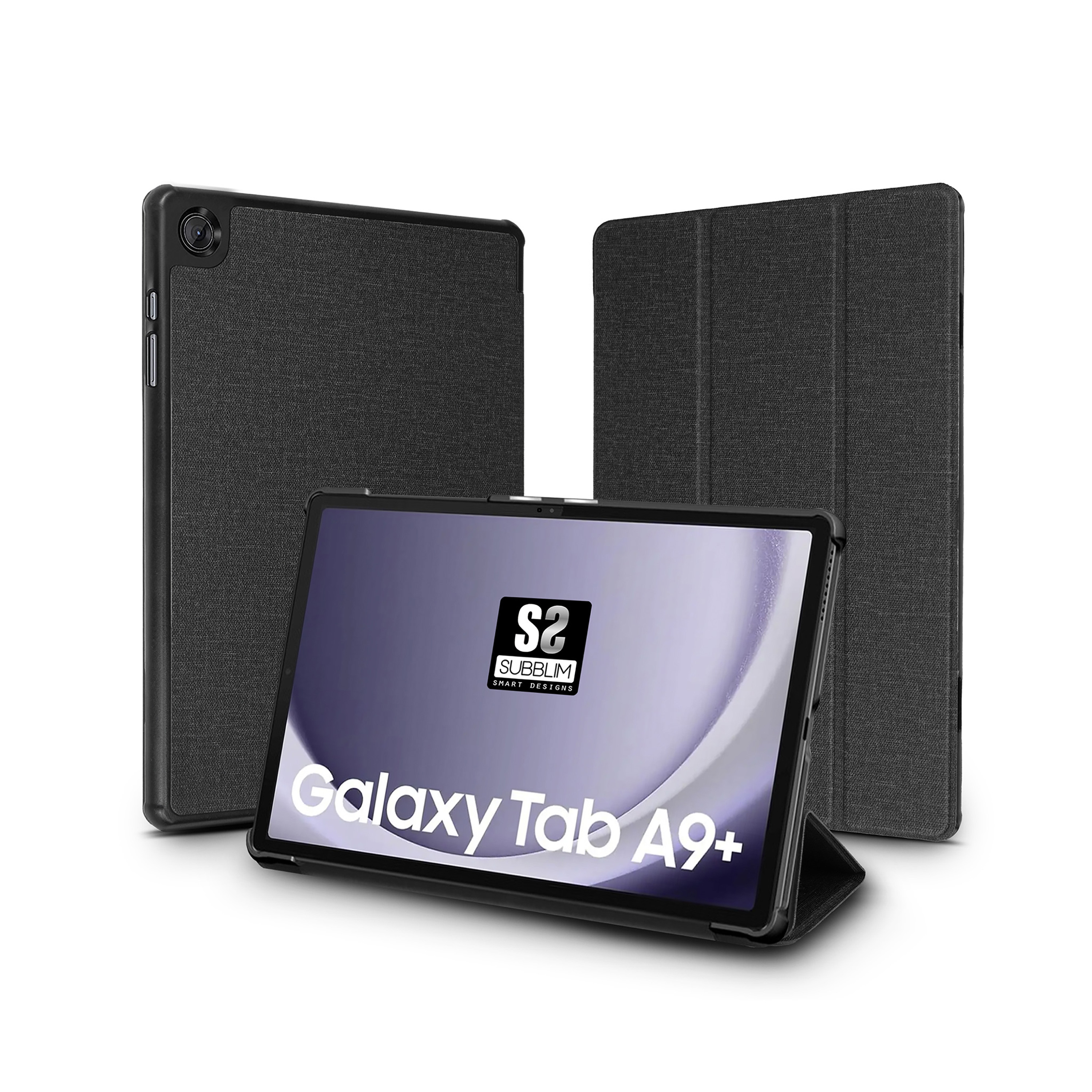 Subblim shock case para samsung tab a9+ 11 pulgadas negro