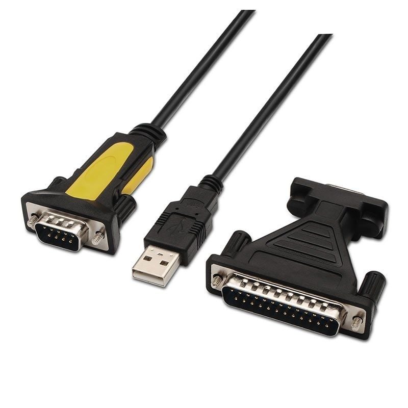 AISENS A104-0039 USB Macho - DB9 Macho 1.8m Negro