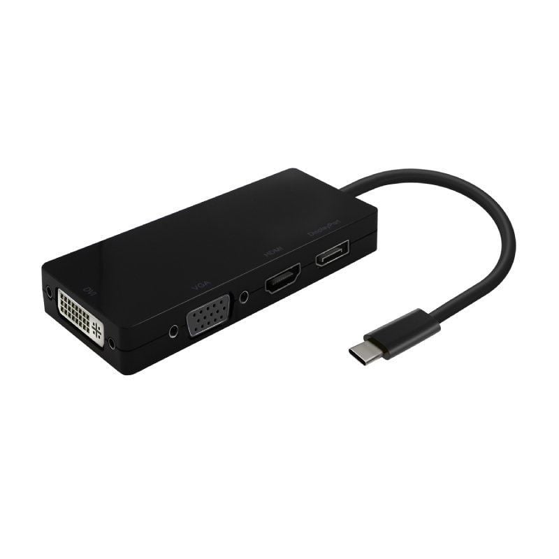 AISENS A109-0679 HDMI Hembra - VGA Hembra - DVI Hembra - DisplayPort Hembra 15cm Negro