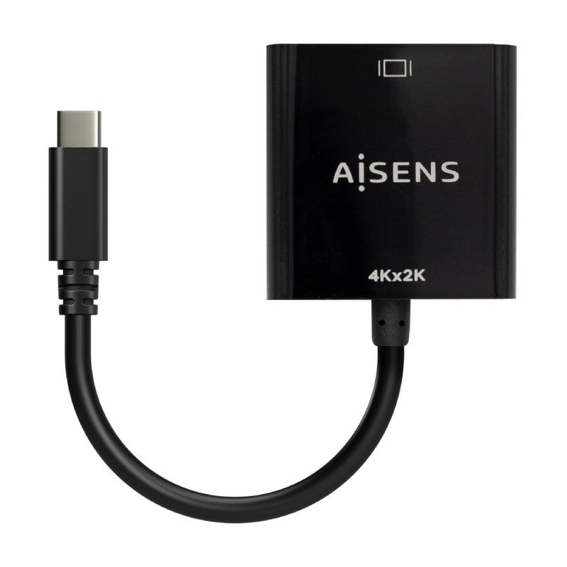 AISENS A109-0684 HDMI Hembra - USB Tipo-C Macho 15cm Negro