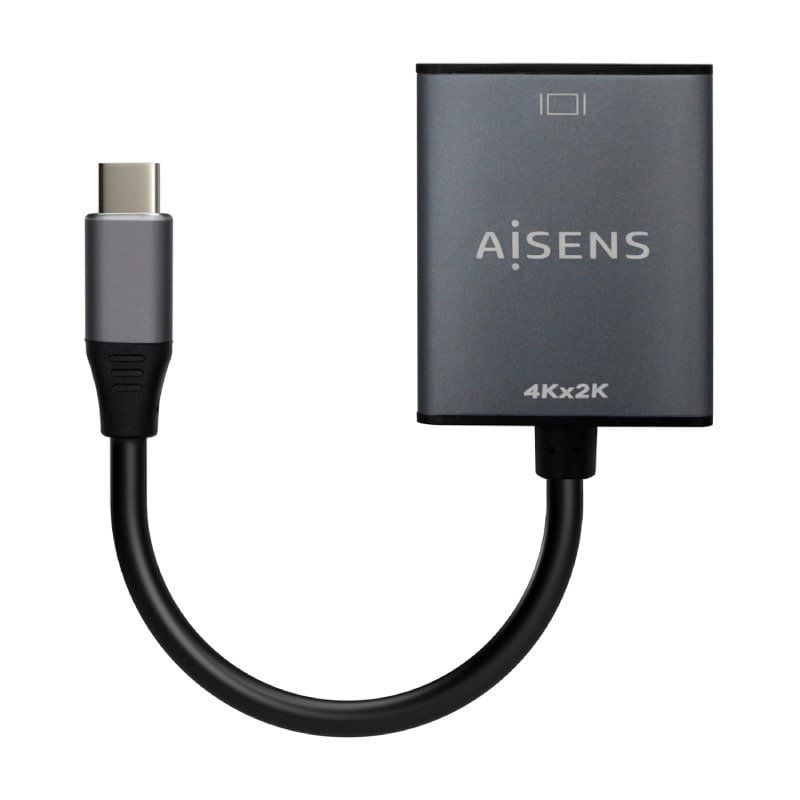 AISENS A109-0685 HDMI Hembra - USB Tipo-C Macho 15cm Gris