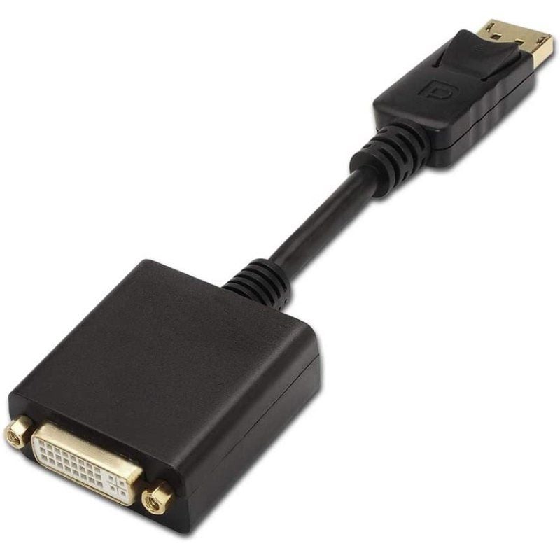 AISENS A125-0133 DisplayPort Macho - DVI Hembra 15cm Negro