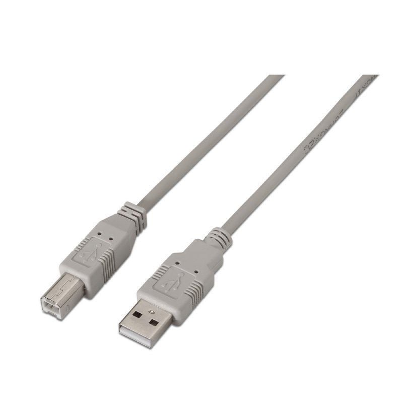 AISENS A101-0001 USB Tipo-B Macho - USB Macho 1m Beige