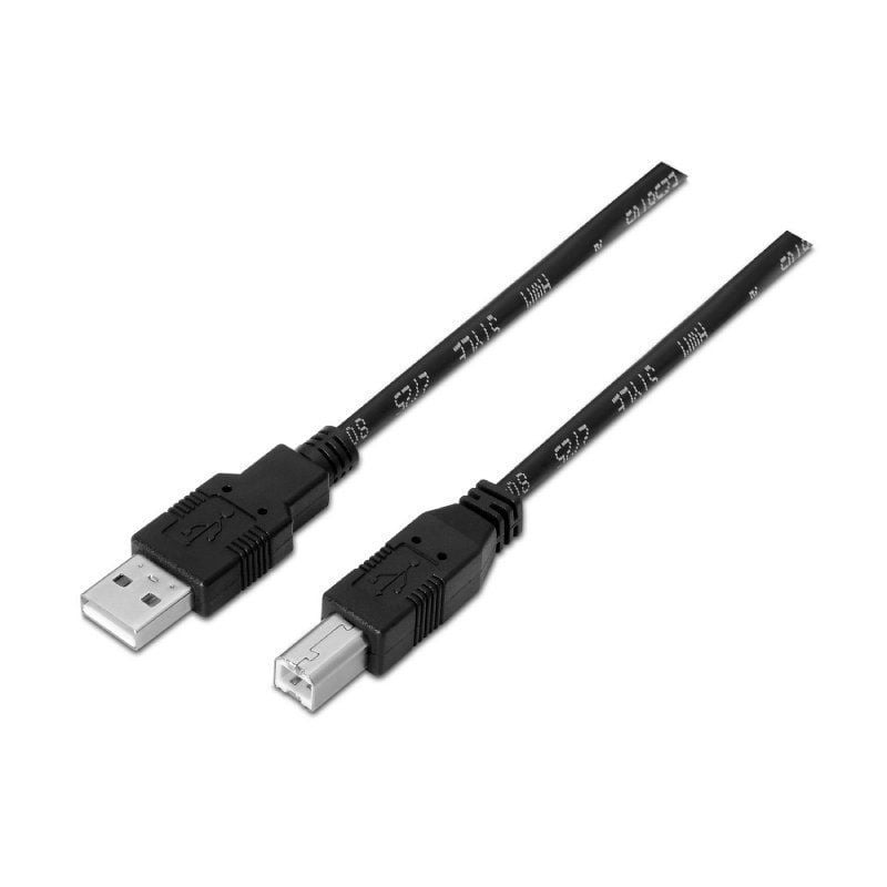 AISENS A101-0005 USB Tipo-B Macho - USB Macho 1m Negro