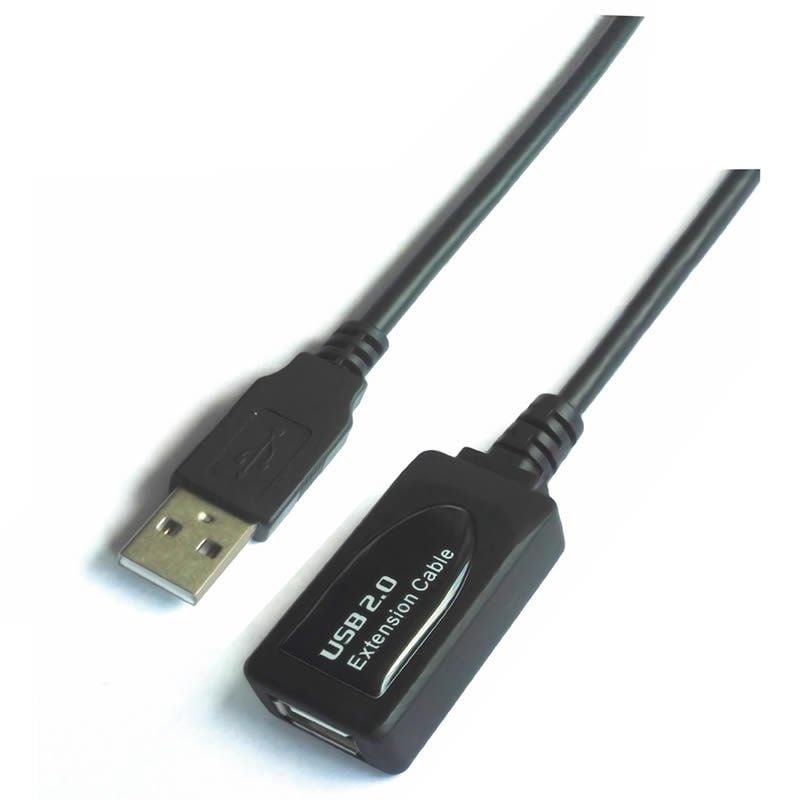 AISENS A101-0018 USB Macho - USB Hembra Hasta 2.5W 60Mbps 5m Negro