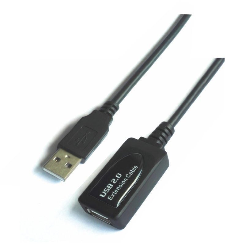 AISENS A101-0019 USB Macho - USB Hembra Hasta 2.5W 60Mbps 10m Negro