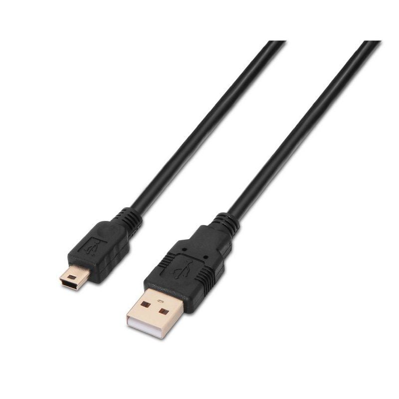 AISENS A101-0023 USB Macho - USB Mini Macho 50cm Negro