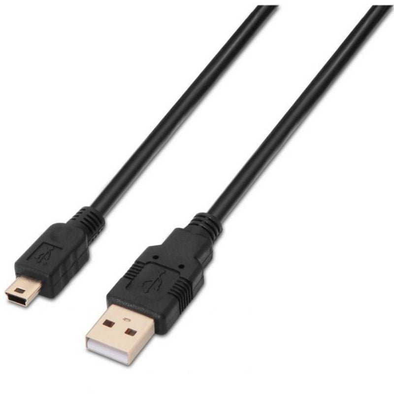 AISENS A101-0026 USB Macho - MiniUSB Macho Hasta 2.5W 60Mbps 3m Negro