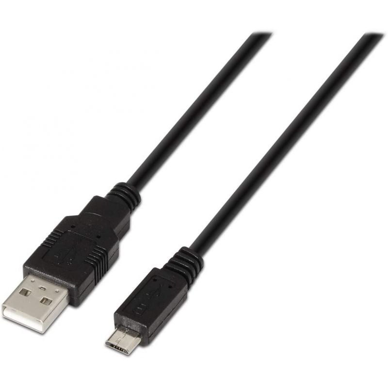 AISENS A101-0027 USB Macho - MicroUSB Macho 480Mbps 80cm Negro