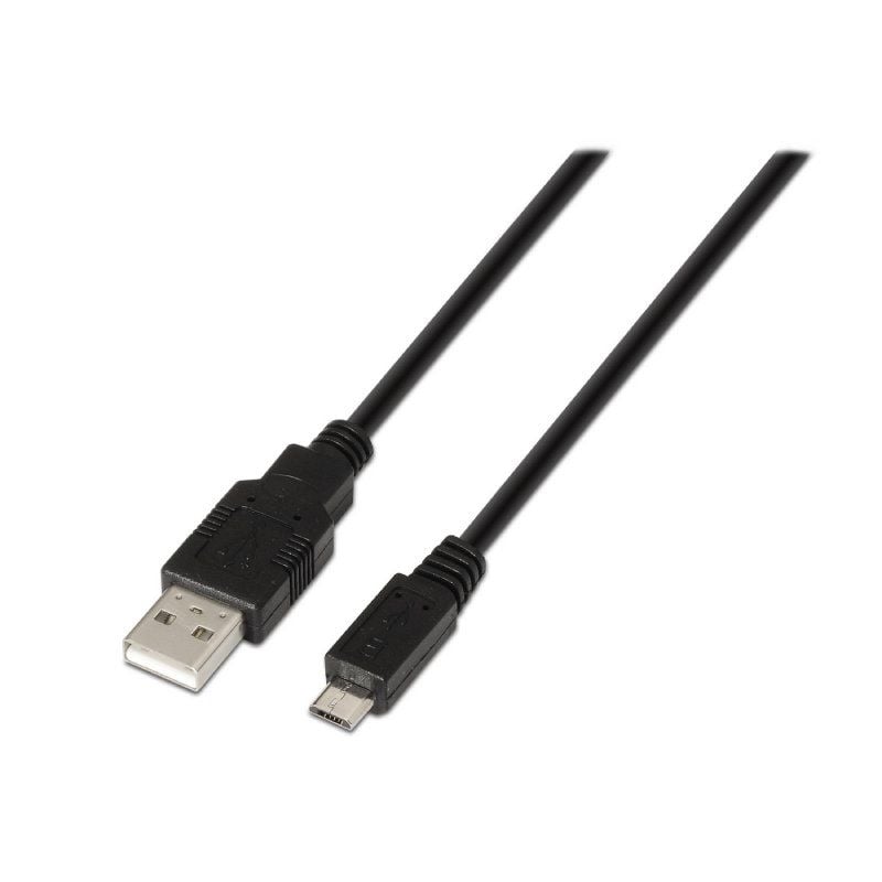 AISENS A101-0028 USB Macho - MicroUSB Macho Hasta 2.5W 60Mbps 1.8m Negro