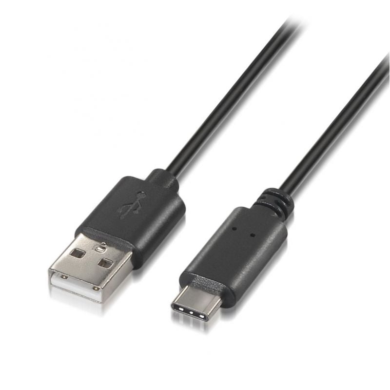AISENS A107-0050 USB Tipo-C Macho - USB Macho 480Mbps 50cm Negro