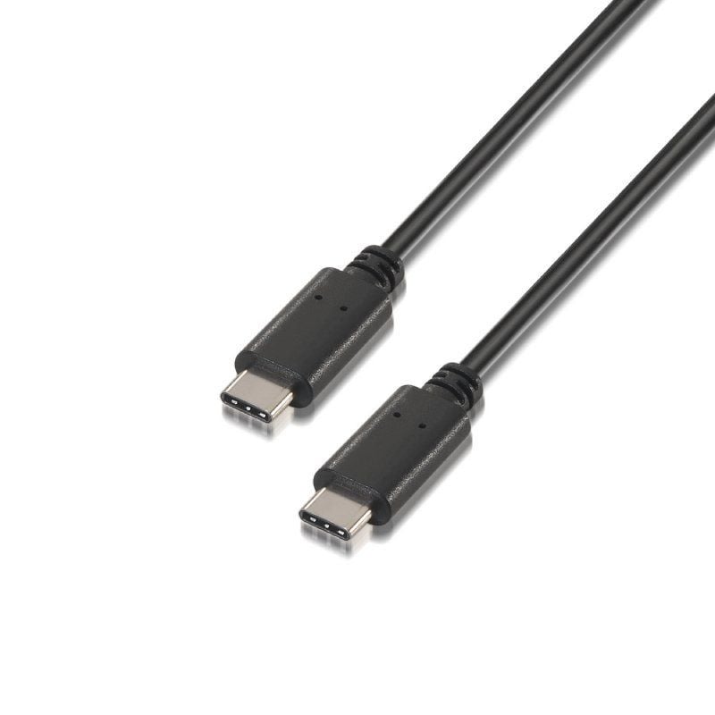 AISENS A107-0057 USB Tipo-C Macho - USB Tipo-C Macho 480Mbps 2m Negro