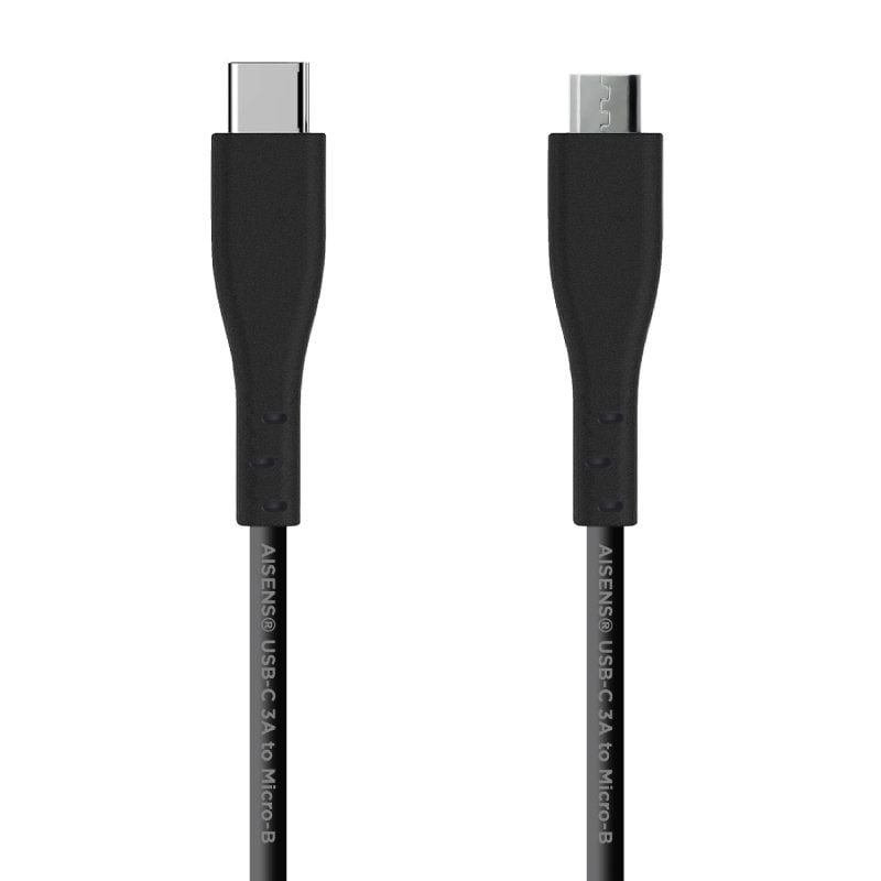AISENS A107-0350 USB Tipo-C Macho - MicroUSB 480Mbps 2m Negro