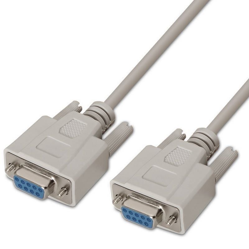 AISENS A112-0066 DB9 Hembra - DB9 Hembra Hasta 0.15W 1.6Mbps 1.8m Beige