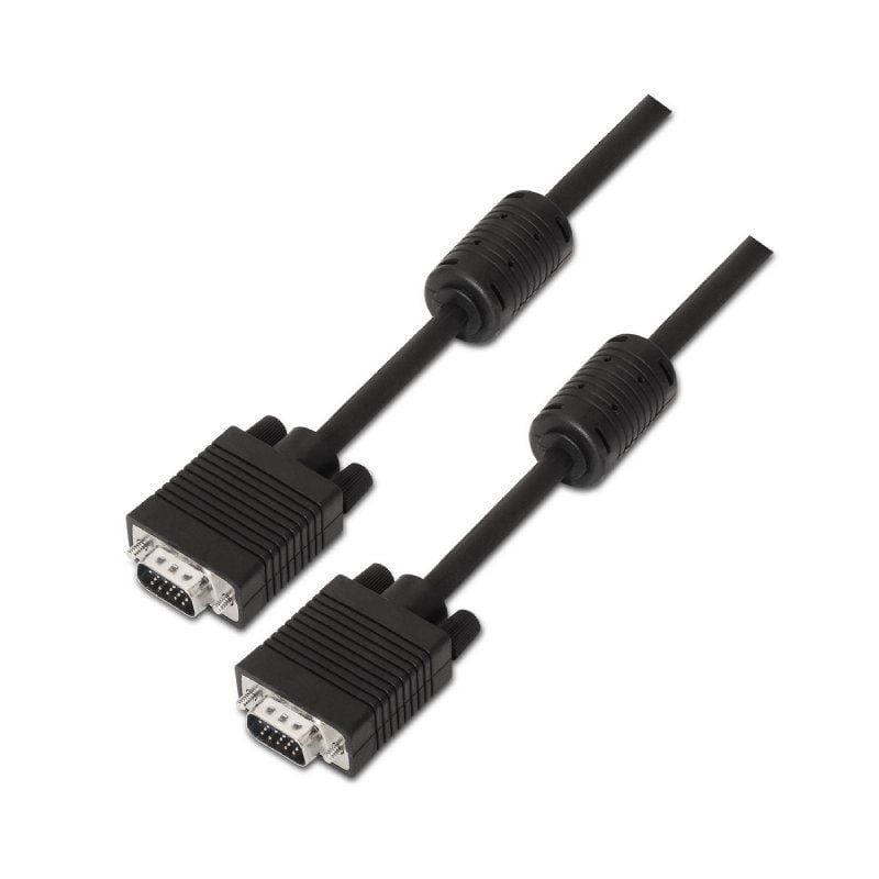 AISENS A113-0077 VGA Macho - VGA Macho Hasta 3W 10Mbps 25m Negro