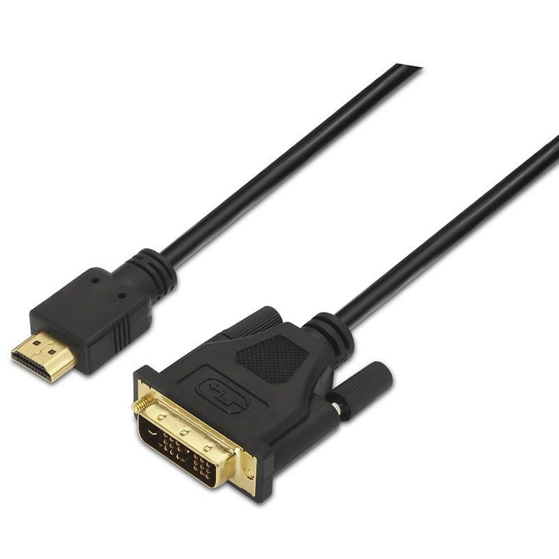 AISENS A117-0090 DVI Macho - HDMI Macho 1.8m Negro
