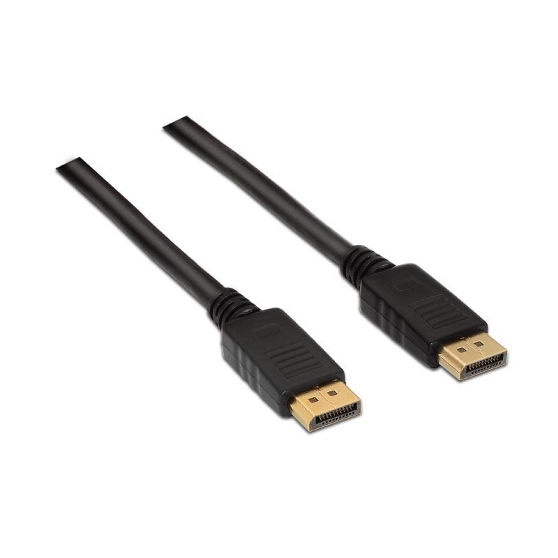 AISENS A124-0130 DisplayPort Macho - DisplayPort Macho Hasta 5W 2300Mbps 3m Negro