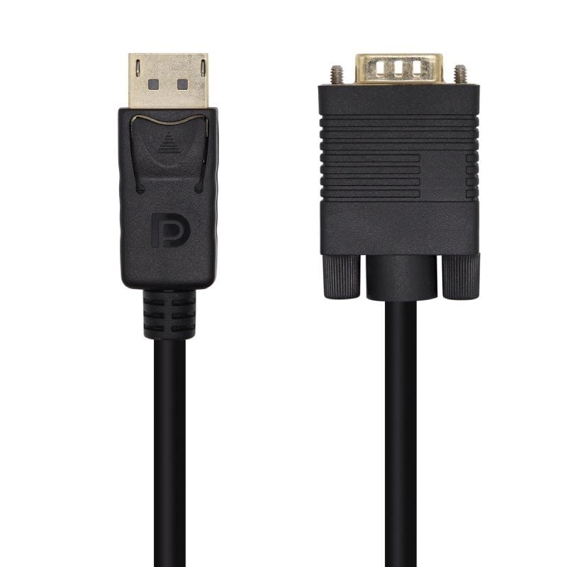 AISENS A125-0462 DisplayPort Macho - VGA Macho Hasta 5W 2300Mbps 3m Negro