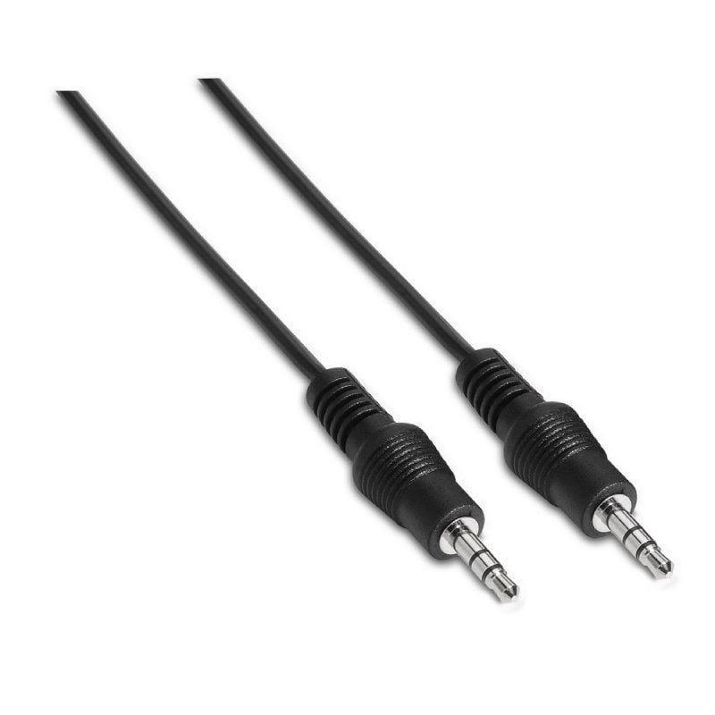 AISENS A128-0142 Jack 3.5 Macho - Jack 3.5 Macho Hasta 0.1W 1.5m Negro