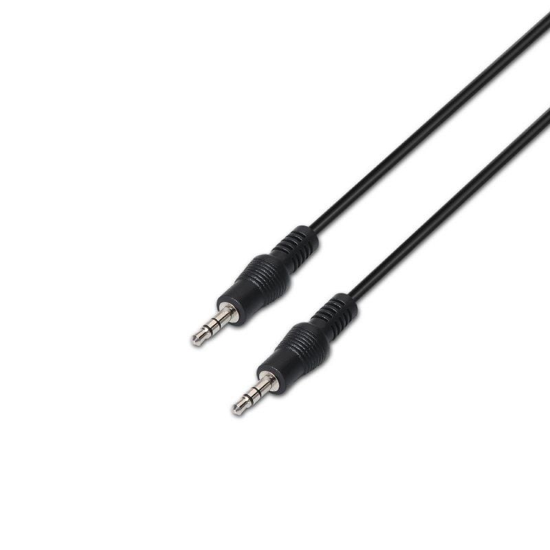 AISENS A128-0144 Jack 3.5 Macho - Jack 3.5 Macho Hasta 0.1W 10m Negro