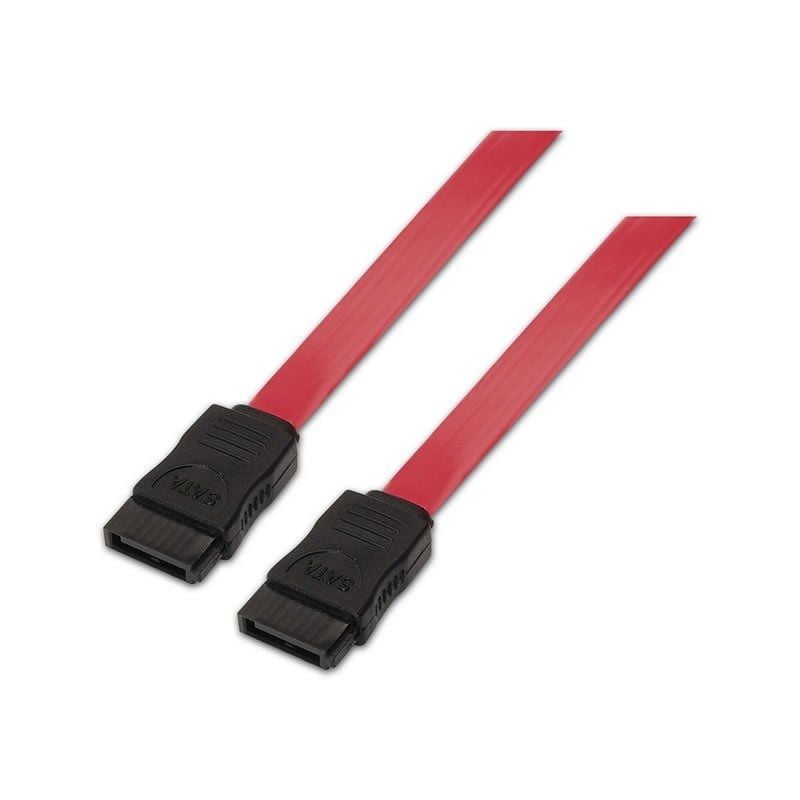 AISENS A130-0153 SATA Hembra - SATA Hembra Hasta 0.1W 768Mbps 50cm Rojo