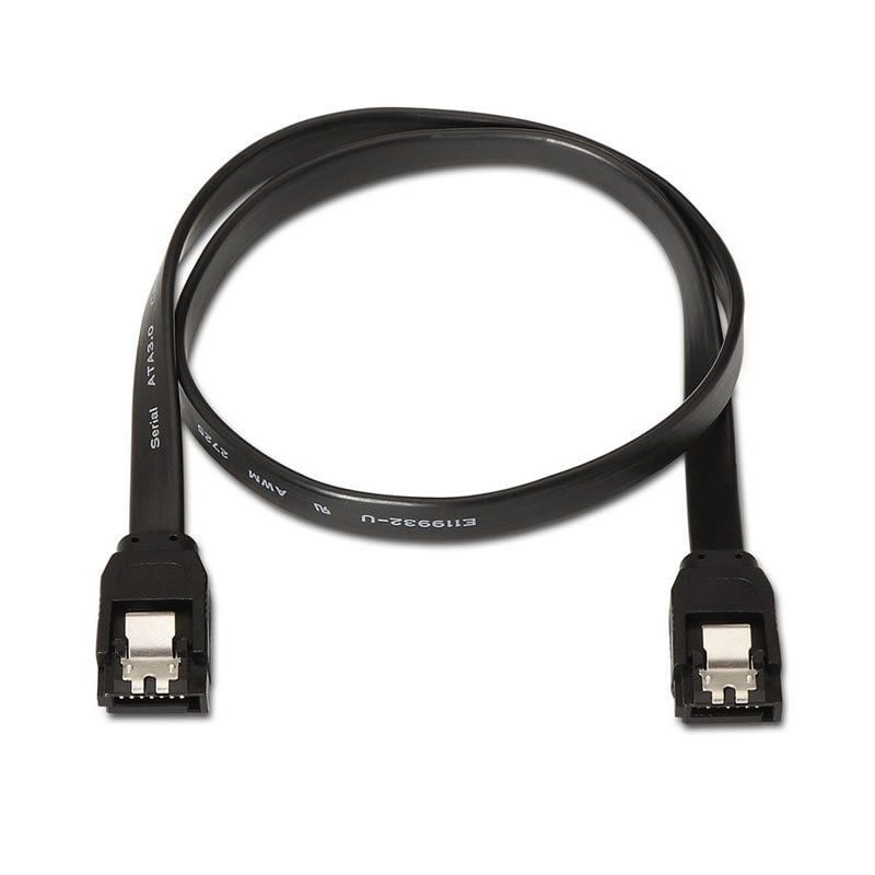 AISENS A130-0157 SATA Hembra - SATA Hembra Hasta 0.1W 768Mbps 50cm Negro